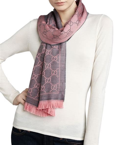 gucci woolen scarf|gucci wool scarf women's.